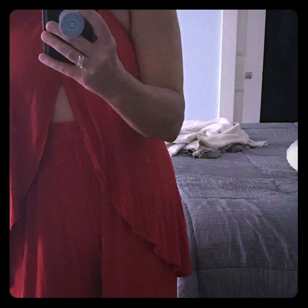 Jumpsuit 2 piece red
